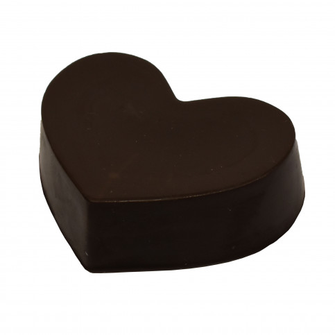 Сердце из черного шоколада
