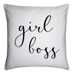Подушка з принтом "Girl Boss"